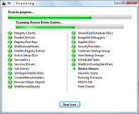 Active scan window - click to enlarge